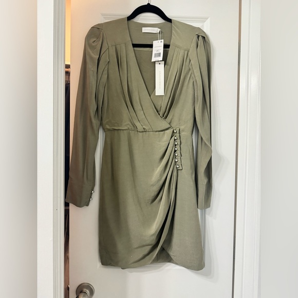 ‼️PRICE DROPPED‼️ Jonathan Simkhai leilani puff sleeve mini dress- size 2 - Picture 5 of 9